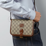  Túi Gucci Đeo Chéo Nâu Vân Mono 3 Ngăn 67162092TCG 8563 
