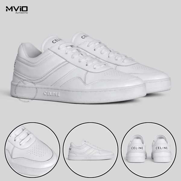  Sneaker Celine Trainer Calfskin Trắng 345813338C.01Op 