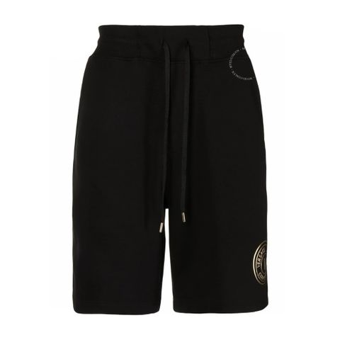  Short Versace Đen Logo Tròn 72GADT03u 