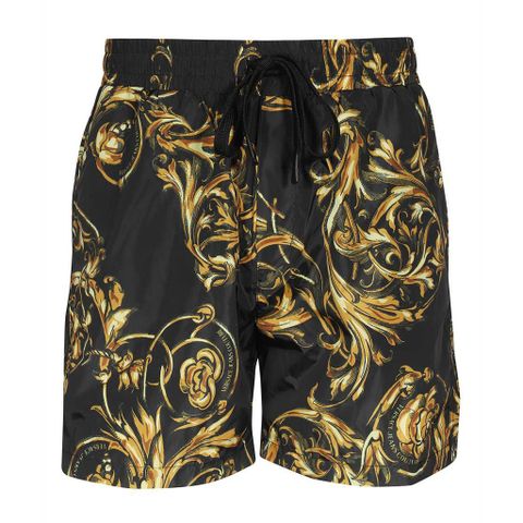  Short Gió Versace Hoạ Tiết Vàng 72GAD126 