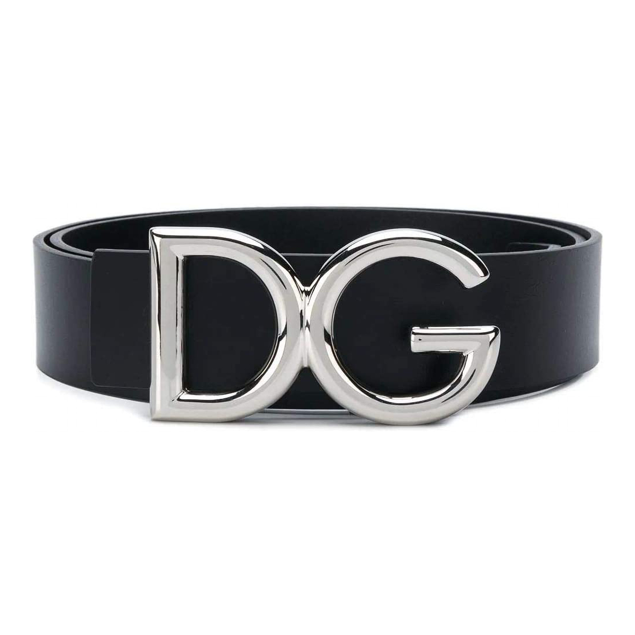 Belt Dolce Gabbana Đen Logo DG Sliver