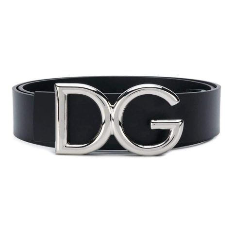  Belt Dolce Gabbana Đen Logo DG Sliver 