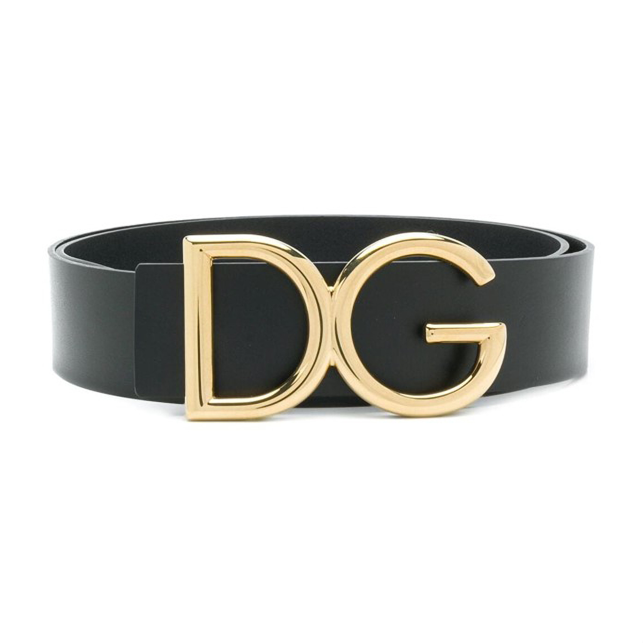 Belt Dolce Gabbana Đen Logo DG Gold