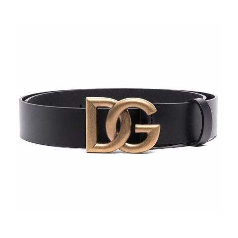  Belt Dolce Gabbana Đen Logo Vàng BC4644AX62280999 