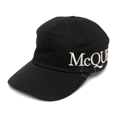  Mũ Alexander Mcqueen Đen Chữ Trắng 632896 4106Q 