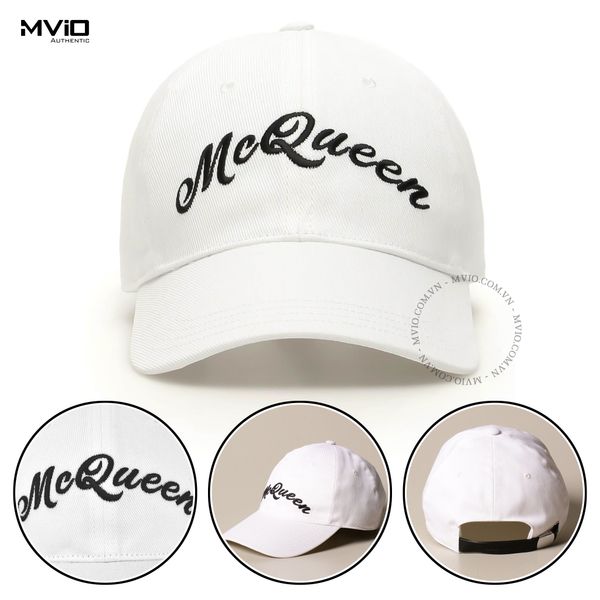  Mũ Alexander Mcqueen Trắng Chữ Đen 576534 9260 