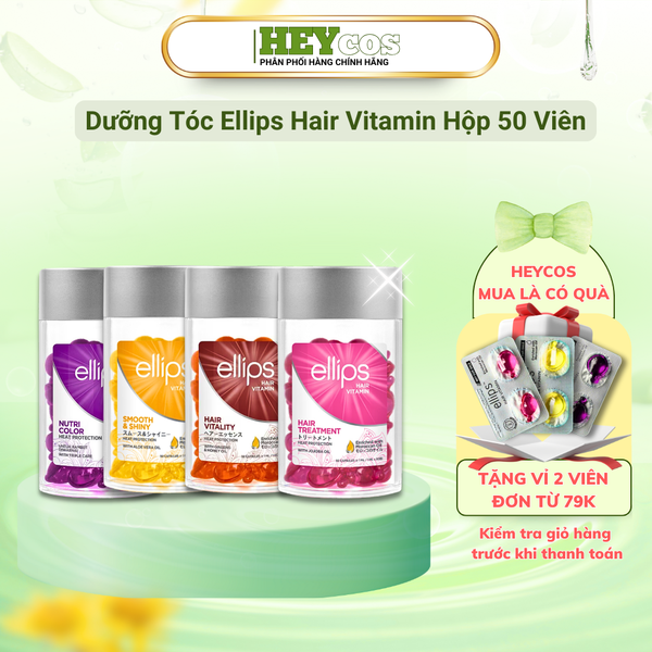  Serum Dưỡng Tóc Ellips Hair Vitamin (Hộp 50 Viên) 