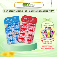 Hộp 12 Vỉ Tinh Dầu Dưỡng Tóc Ellips Nuôi Dưỡng Tóc Óng Mượt, Giảm Rụng, Giảm Hư Tổn