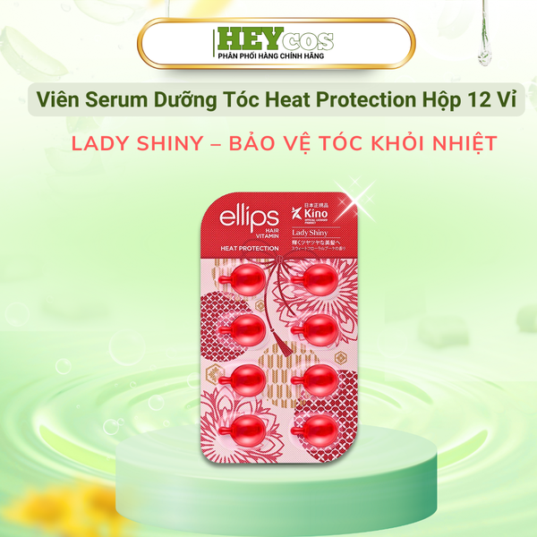  Hộp 12 Vỉ Tinh Dầu Dưỡng Tóc Ellips Nuôi Dưỡng Tóc Óng Mượt, Giảm Rụng, Giảm Hư Tổn 