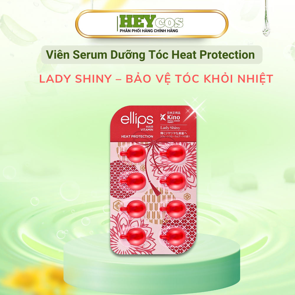  Viên Serum Dưỡng Tóc Ellips Heat Protection - Vỉ 8 Viên 