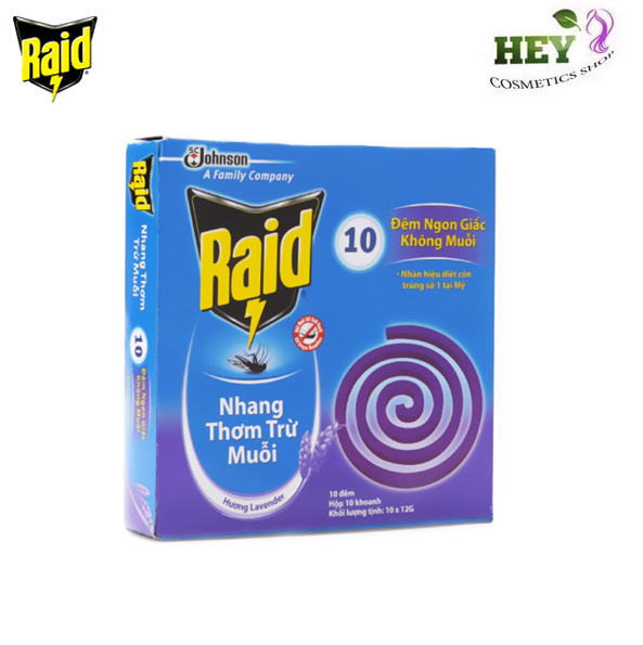 Hình ảnh Nhang Muỗi Raid Hương Lavender (10 Khoanh) Hình ảnh Nhang Muỗi Raid Hương Lavender (10 Khoanh)