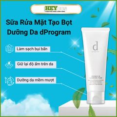Sữa rửa mặt tạo bọt dưỡng da Essence Cleansing Foam d program 120g