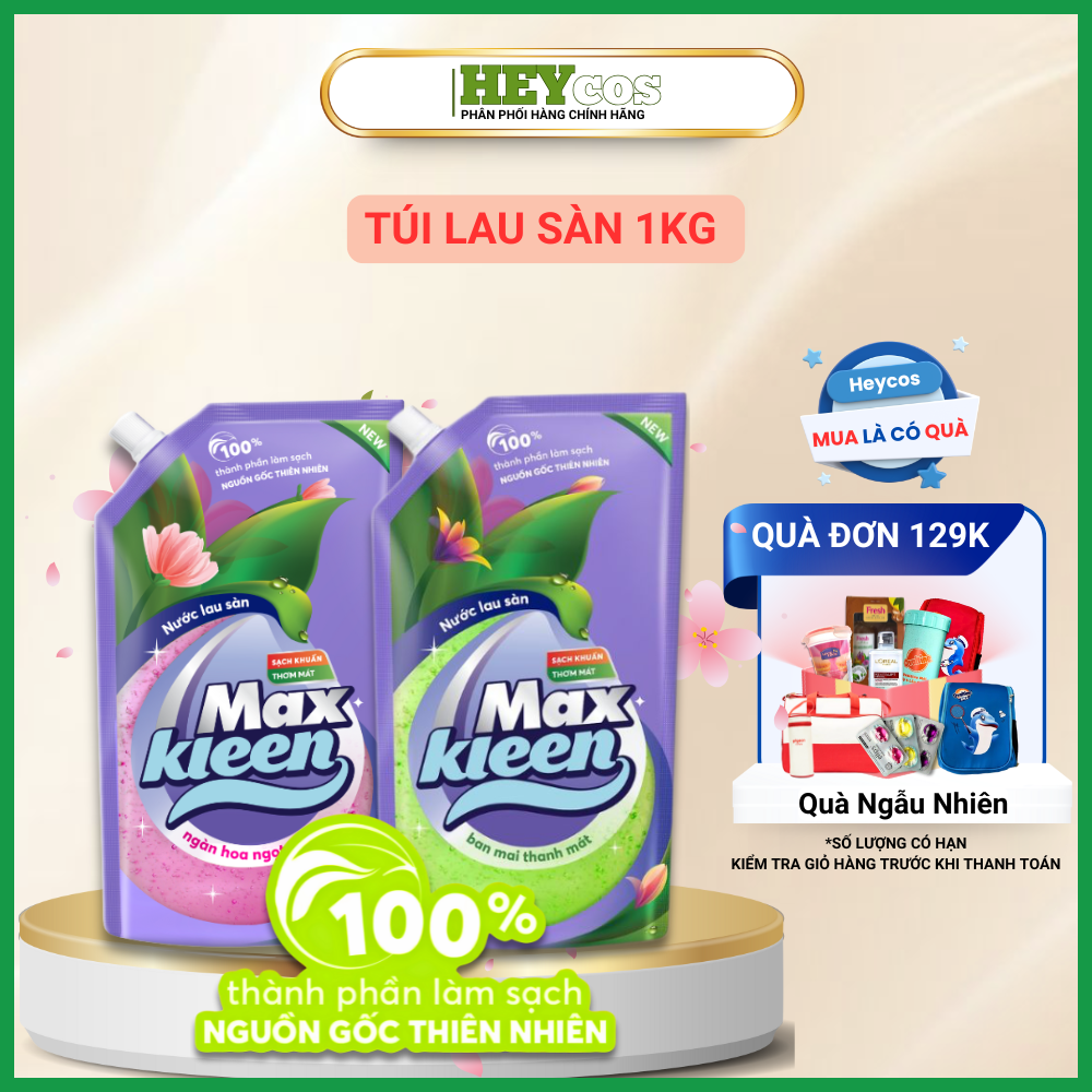 [HOẢ TỐC] Túi Nước Lau Sàn MaxKleen 1Kg | HEYCOS