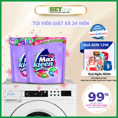 [TẶNG 4 VIÊN] Túi Viên Giặt Xả MaxKleen Hương Nước Hoa Huyền Diệu/ Hương Ngày Thư Thái | HEYCOS