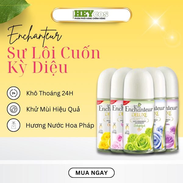  Lăn khử mùi hương nước hoa Enchanteur Charming/ Sensation/ Delightful/ Romantic/ Magic 25ml/50ml 