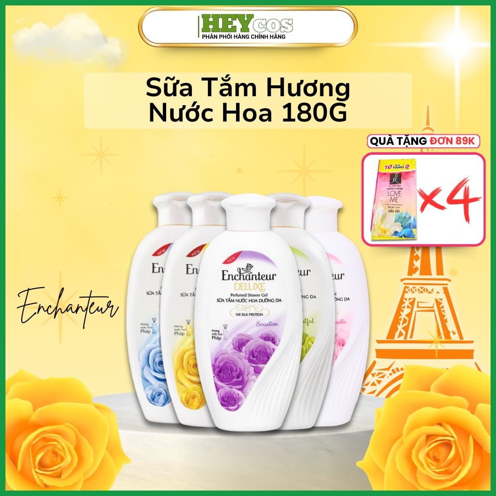 Sữa tắm nước hoa Enchanteur 180g | HEYCOS
