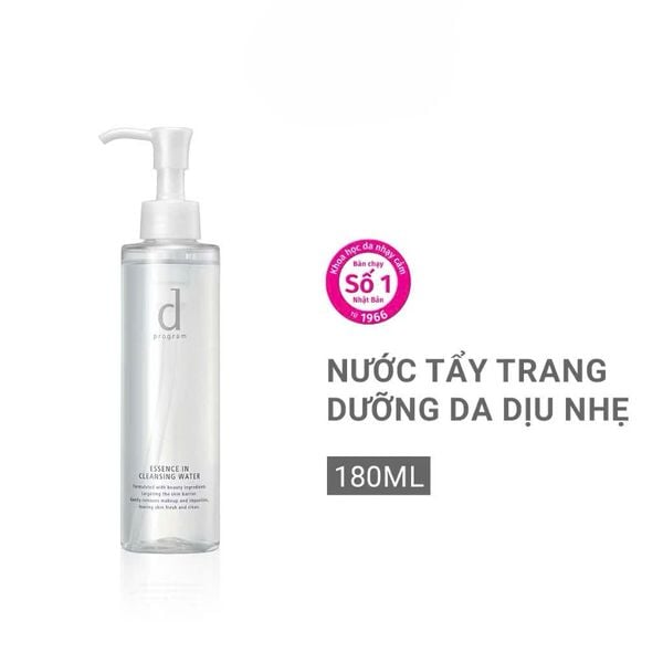  Nước tẩy trang dưỡng da Essence Cleansing Water d program 180ml 