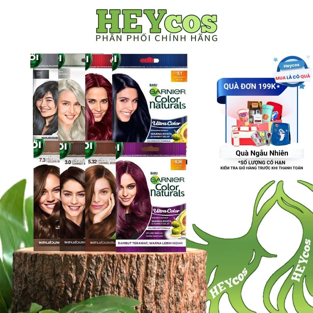  [CHÍNH HÃNG] Kem Nhuộm Tóc Garnier Color Naturals Ultra Colors – Gói Tự Nhuộm Tóc Tại Nhà 
