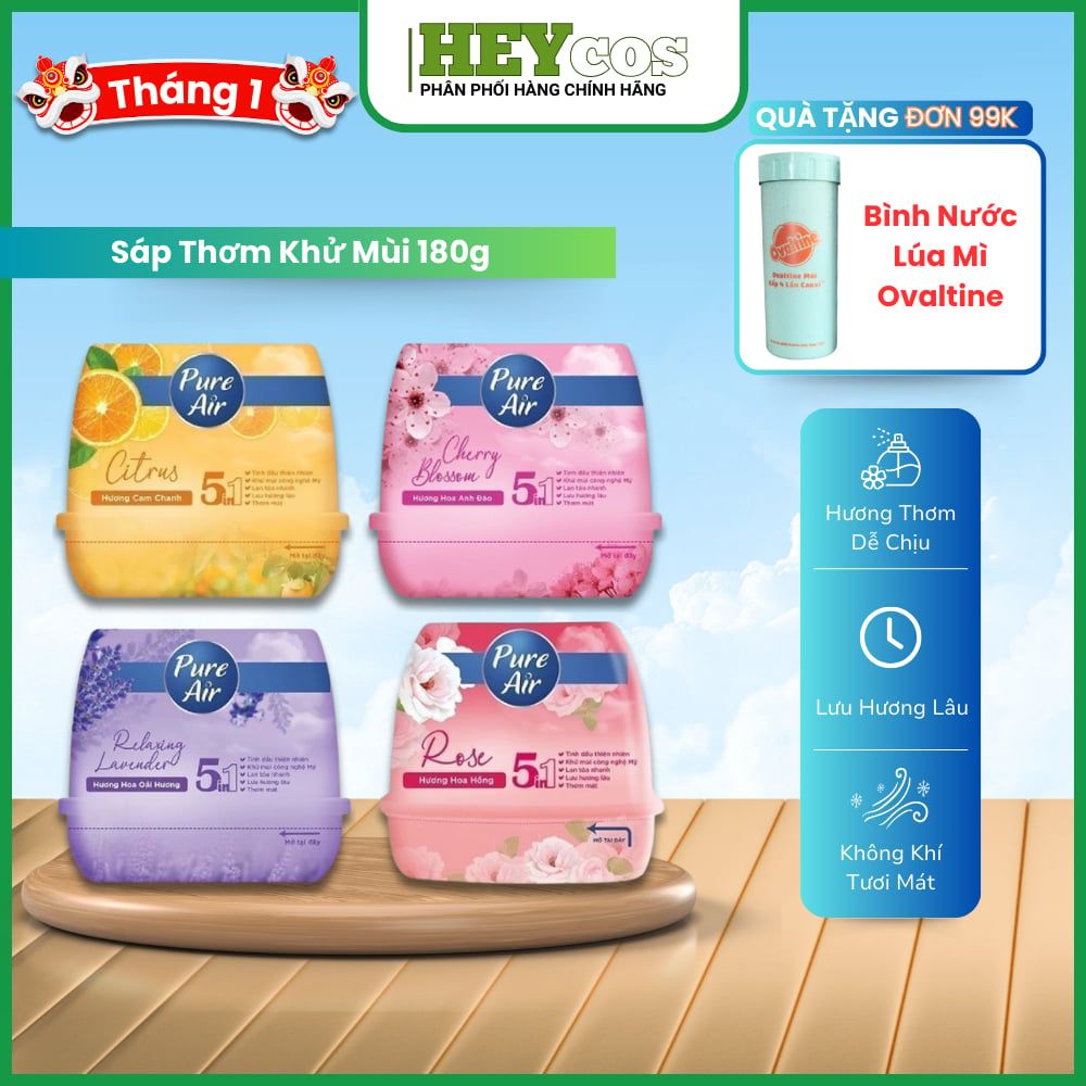 Sáp thơm khử mùi Pure Air 180g