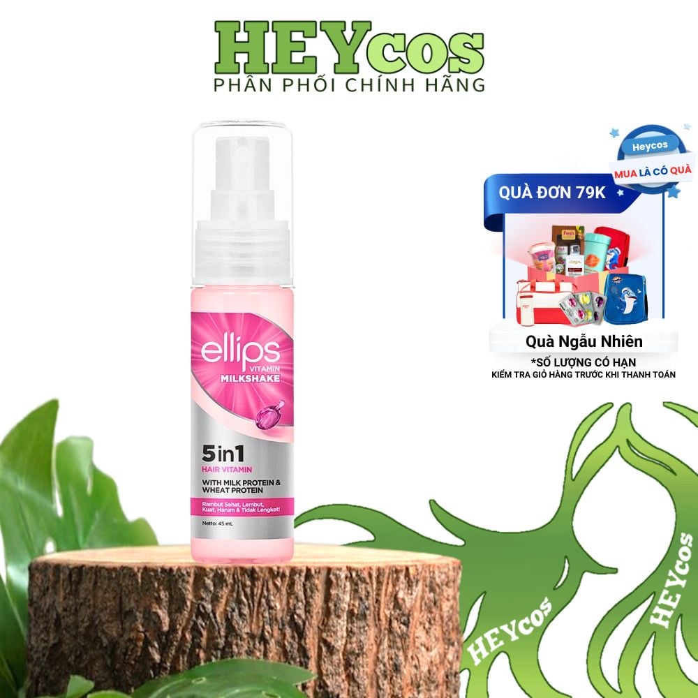 [CHÍNH HÃNG] Xịt Dưỡng Tóc Ellips Vitamin Phục Hồi Hư Tổn 45ml