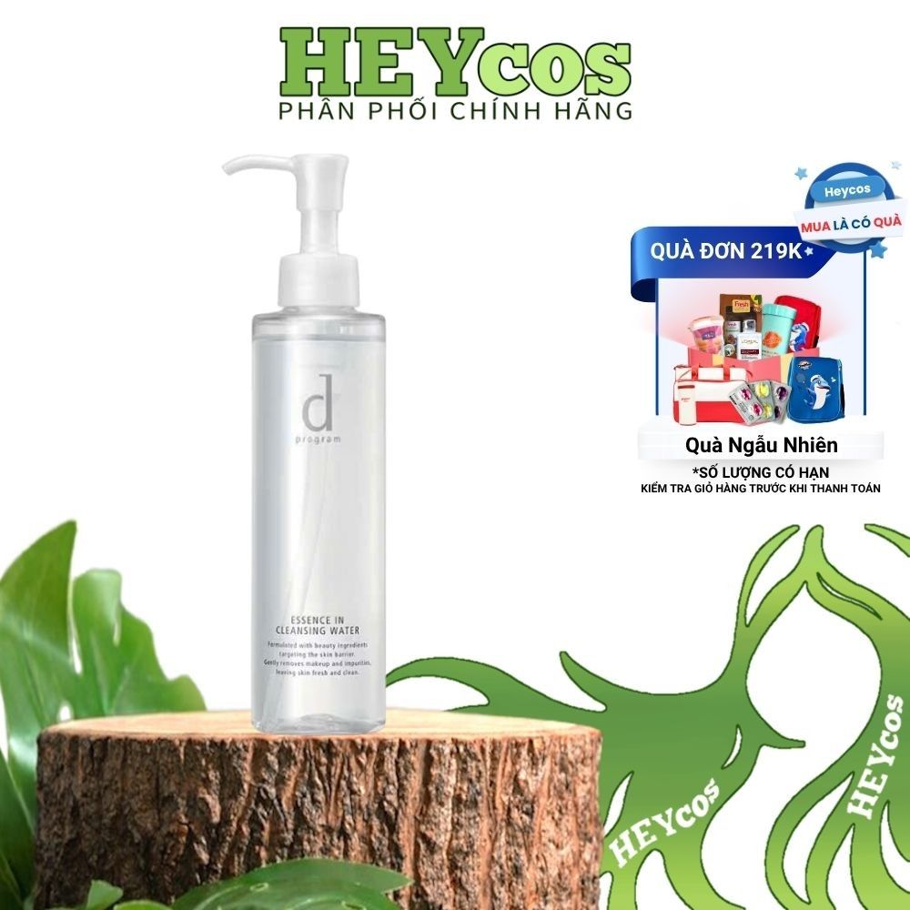 Nước tẩy trang dưỡng da Essence Cleansing Water d program 180ml