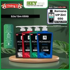 Sữa tắm Romano hương nước hoa Classic/ Attitude/ Force/ Gentleman 650g | HEYCOS