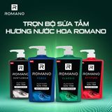  Sữa Tắm Romano Hương Nước Hoa Classic/ Attitude/ Force/ Gentleman 650g | HEYCOS 
