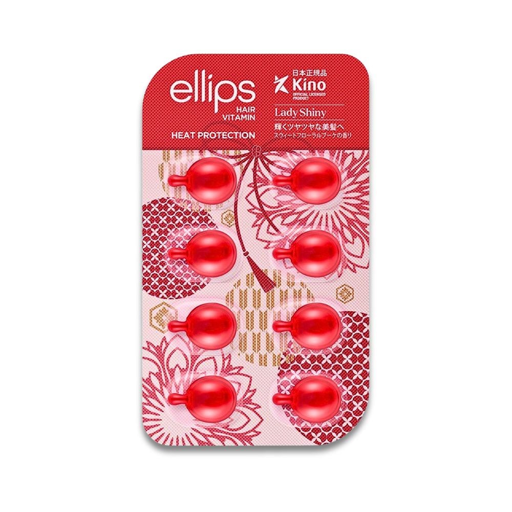  [CHÍNH HÃNG] Viên Serum Dưỡng Tóc Ellips Heat Protection - Vỉ 8 Viên 
