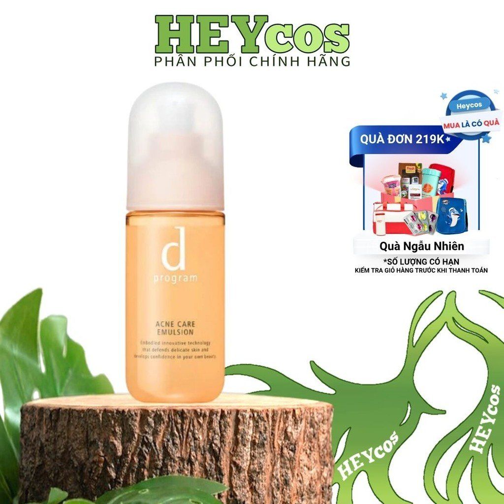 Sữa dưỡng cho da mụn nhạy cảm D Program Microbiome Acne Care Emulsion 100ml