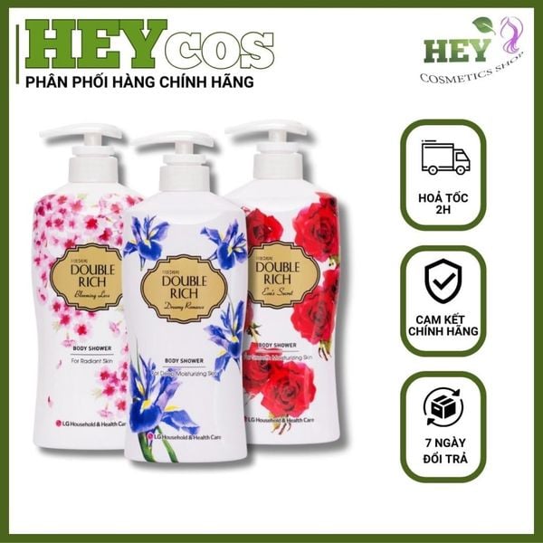  Sữa Tắm Double Rich Cân Bằng Ẩm Hương Nước Hoa 800g | HEYCOS 