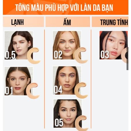  Kem Nền Fit Me Tint C Tươi Mướt Chống Nắng với Vitamin C & SPF50 Maybelline New York 30ml |HEYCOS 