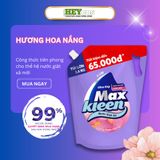  Túi Nước Giặt Xả MaxKleen 3.8kg Hương Nước hoa huyền diệu/ Hoa nắng/ Vườn sớm mai | HEYCOS 
