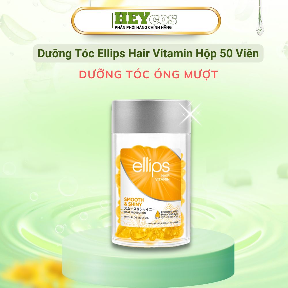  [TẶNG 2 VIÊN SERUM] (Hộp 50 Viên) Serum Dưỡng Tóc Ellips Hair Vitamin 