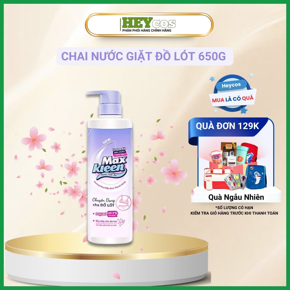 [CHÍNH HÃNG] Nước giặt xả MaxKleen đồ lót 650g