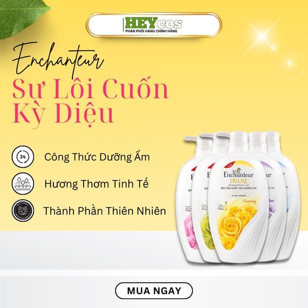  Sữa Tắm Nước Hoa Enchanteur 650g| HEYCOS 