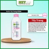  Nước Tẩy Trang Làm Sạch Sâu Dịu Nhẹ Cho Mọi Loại Da - Garnier Micellar Cleansing Water 400ml|HEYCOS 