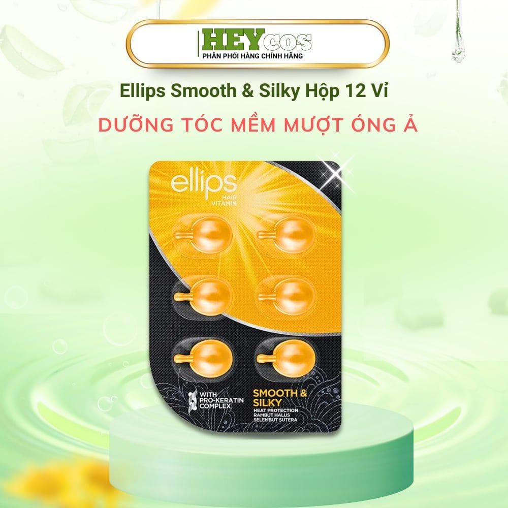 [CHÍNH HÃNG] Hộp 12 Vỉ (72 Viên) Tinh Dầu Dưỡng Tóc Ellips Đa Vitamin Nuôi Dưỡng Tóc 