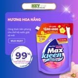  [Túi Nước Giặt Xả MaxKleen 3kg Hương Nước Hoa Huyền Diệu/ Hoa Nắng | HEYCOS 