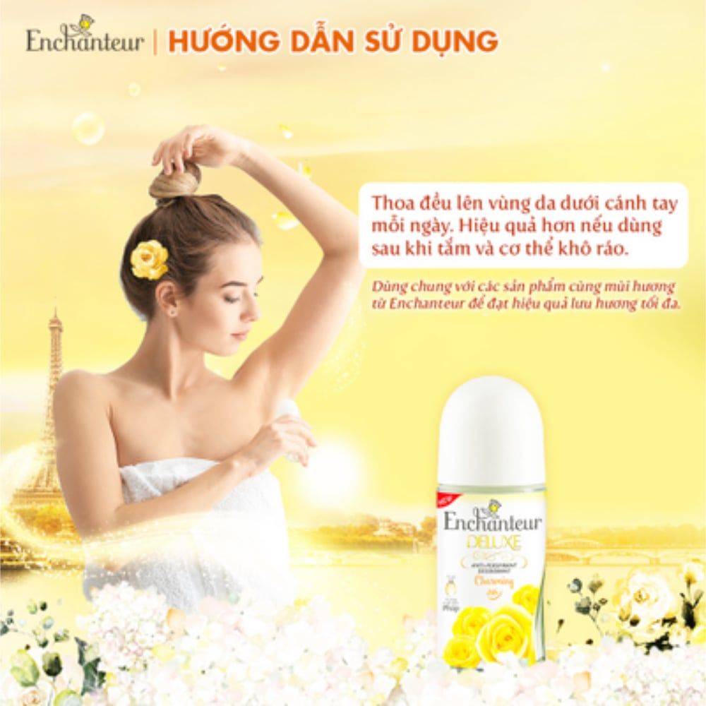  Lăn khử mùi hương nước hoa Enchanteur Charming/ Sensation/ Delightful/ Romantic/ Magic 25ml/50ml 