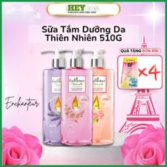 Sữa tắm dưỡng da thiên nhiên Enchanteur Naturelle hương hoa Lavender/Iris/Rose 510g