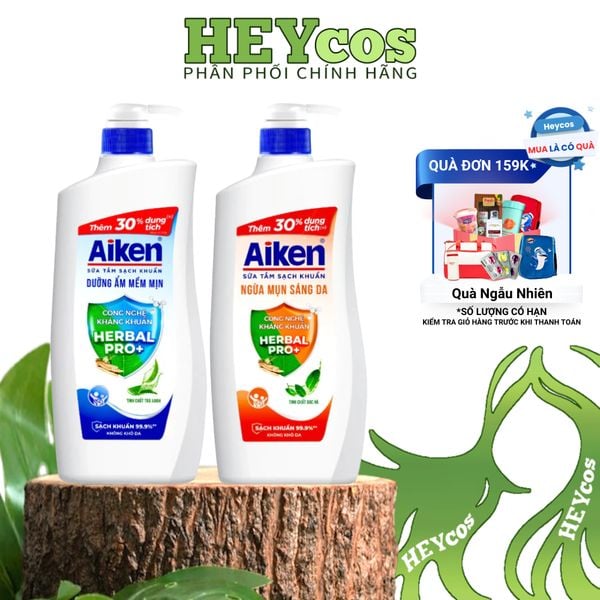  [CHÍNH HÃNG] Sữa Tắm Aiken Thảo Mộc 845g 