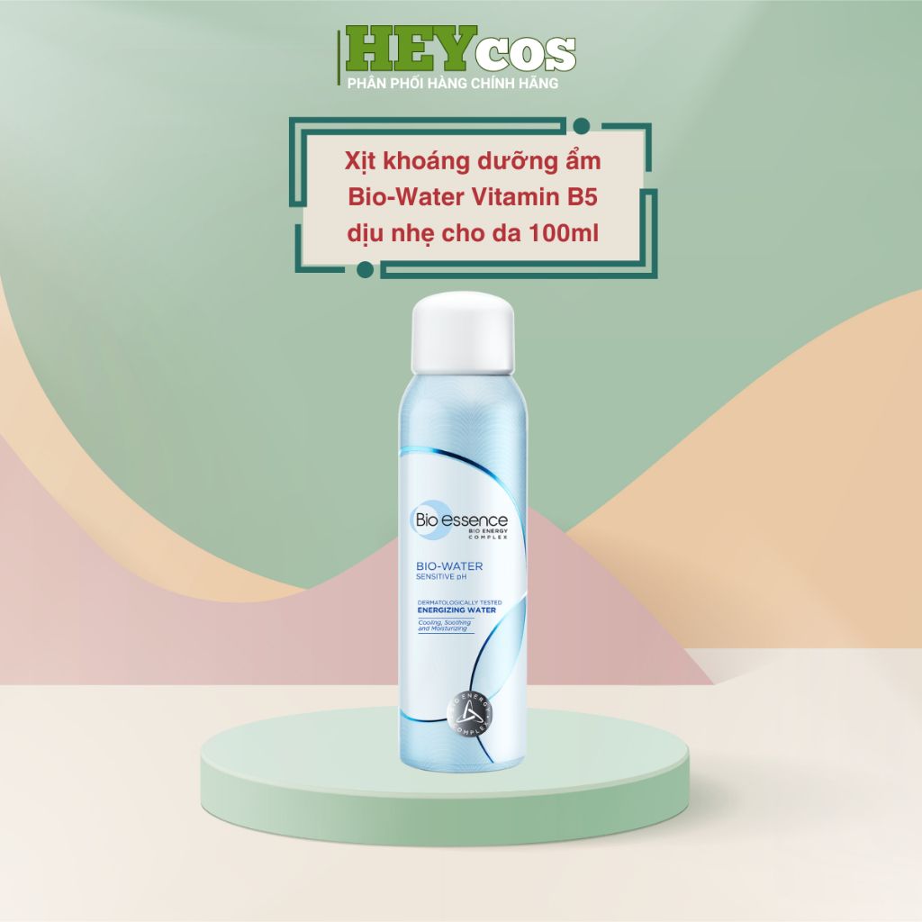  Xịt khoáng dưỡng ẩm Bio-Water Vitamin B5 dịu nhẹ cho da 100ml Bio Essence| HEYCOS 