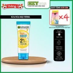Sữa rửa mặt 3-trong-1 giảm mụn & sáng da Garnier Bright Complete Anti-Acne Foam 100ml