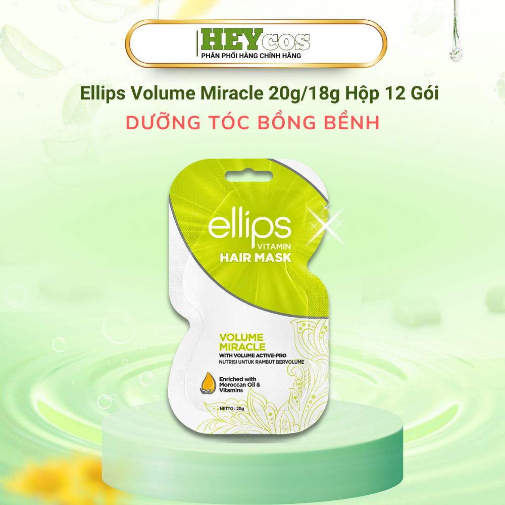  Kem Ủ Tóc Ellips Vitamin Hair Mask with Pro-Keratin Complex 12 Gói 