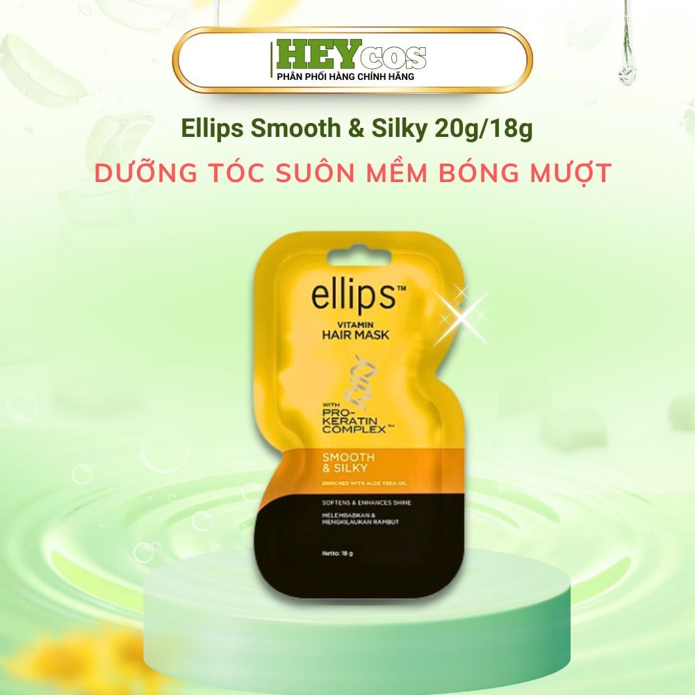  [CHÍNH HÃNG] Kem Ủ Tóc Ellips Vitamin Hair Mask with Pro-Keratin Complex (18g, 20g) 