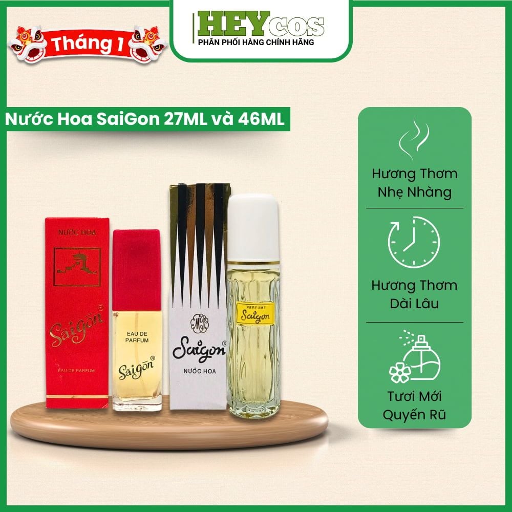 Nước Hoa Saigon N1 (27ml) và N2 (46ml) Hương Thơm Quyến Rũ | HEYCOS