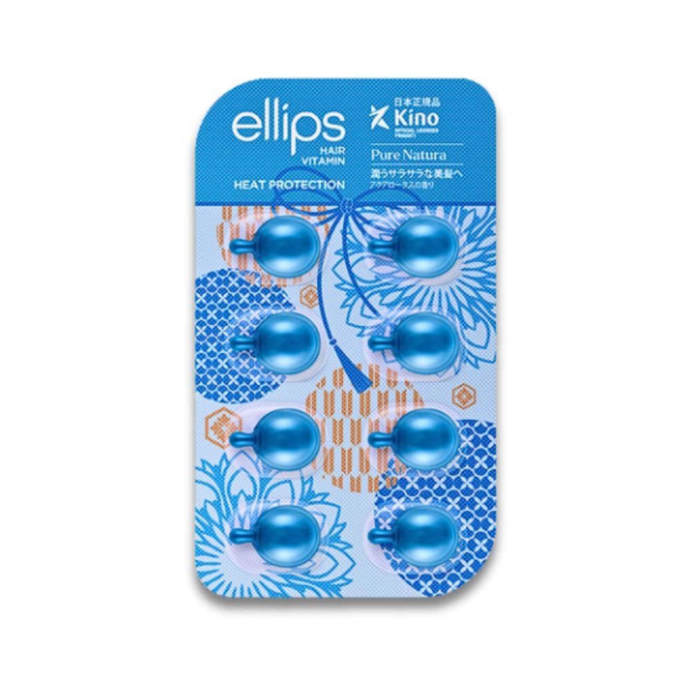  [CHÍNH HÃNG] Viên Serum Dưỡng Tóc Ellips Heat Protection - Vỉ 8 Viên 