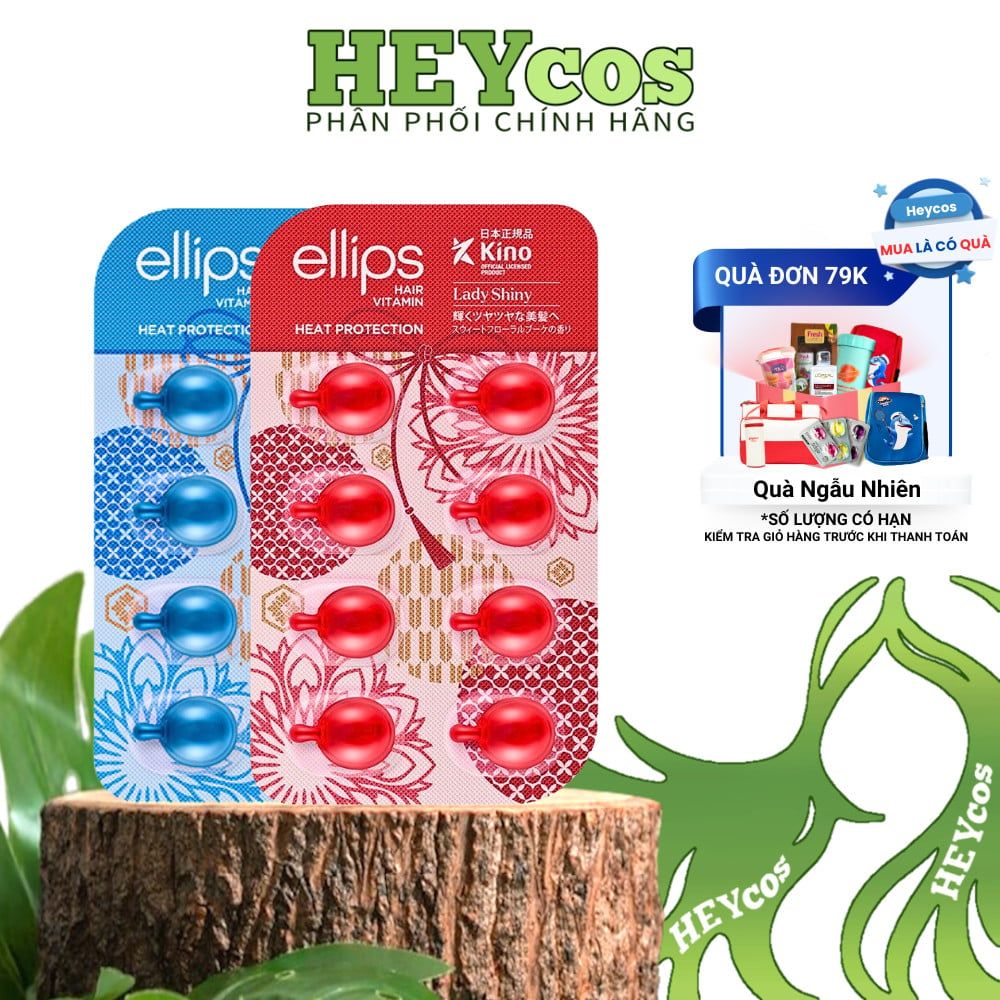 [CHÍNH HÃNG] Hộp 12 Vỉ Tinh Dầu Dưỡng Tóc Ellips Nuôi Dưỡng Tóc Óng Mượt, Giảm Rụng, Giảm Hư Tổn