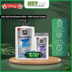 [MUA 1 TẶNG 1] Dầu gội/Tắm gội Romano Gen Z 610g