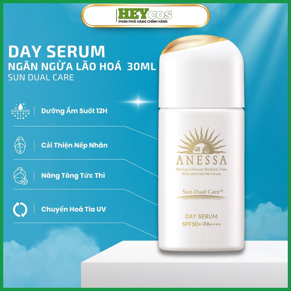  Serum Chống Nắng Dưỡng Da Nâng Tông Anessa Day Serum SPF50+ PA++++ 30ml 